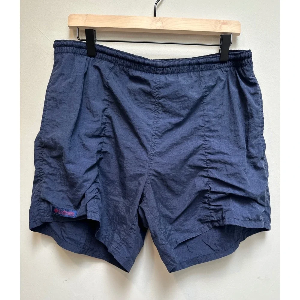 Vintage Columbia Sportswear‎ Navy Blue Trunks Mens M 90s & 00's AM4022 Blokecore